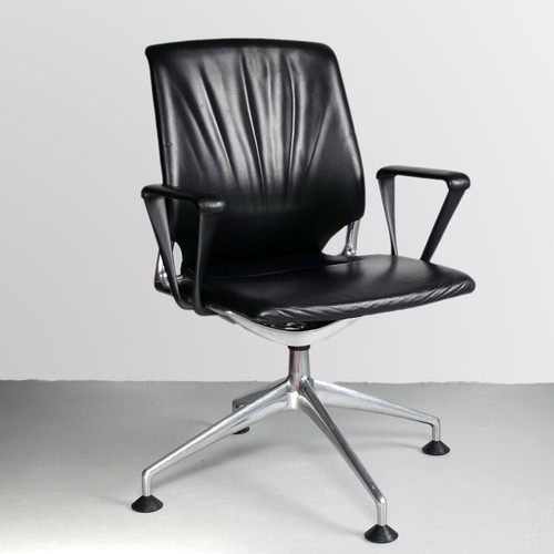Vitra meda black leather - vitra,